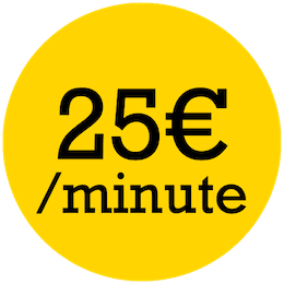 25€/min